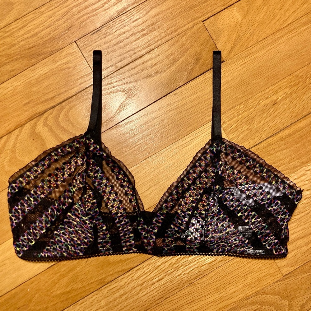 NWT Calvin Klein Black Lace Bralette